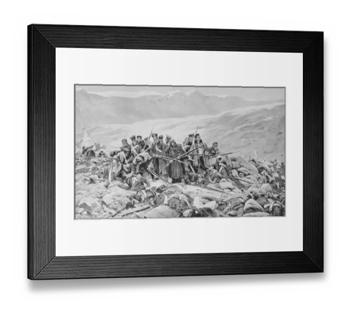 Framed Print : Antique photo of paintings: War Framed Print : Antique photo of paintings: War