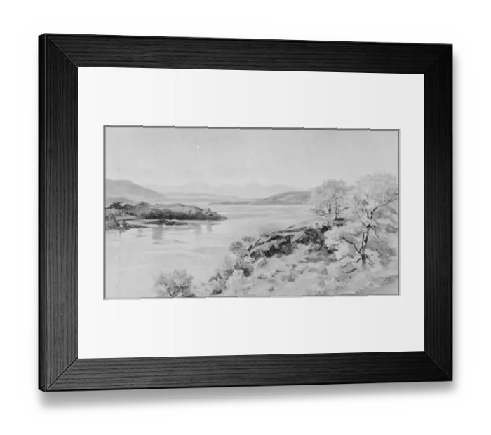 Framed Print : Antique photo of paintings: Landscape Framed Print : Antique photo of paintings: Landscape
