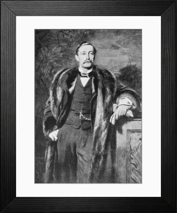 Framed Print : Antique photo of paintings: Man Framed Print : Antique photo of paintings: Man