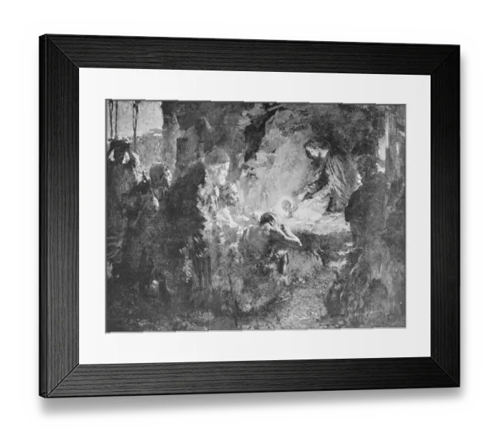 Framed Print : Antique photo of paintings: Nativity Framed Print : Antique photo of paintings: Nativity