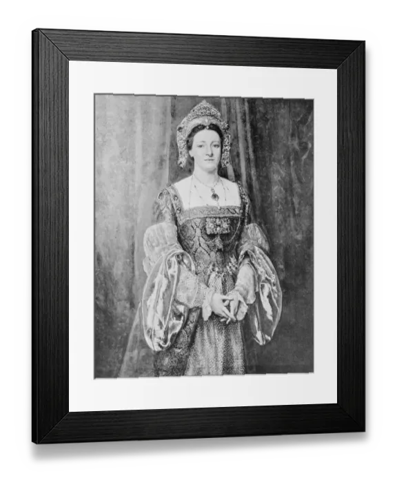 Framed Print : Antique photo of paintings: Woman Framed Print : Antique photo of paintings: Woman