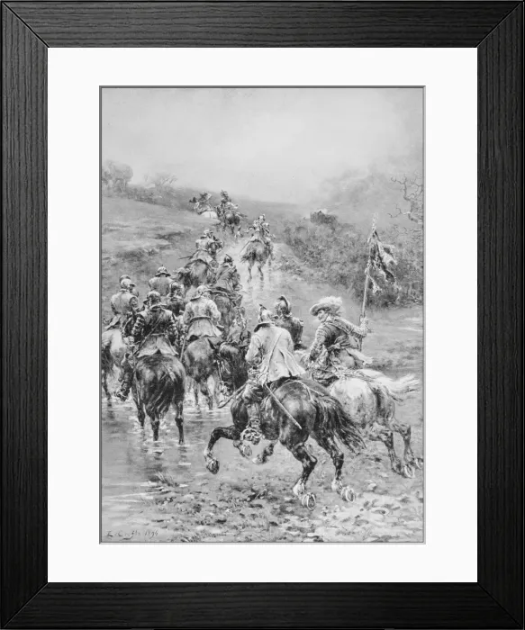 Framed Print : Antique photo of paintings: Civil war Framed Print : Antique photo of paintings: Civil war