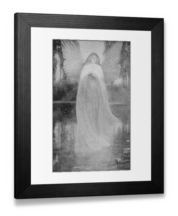 Framed Print : Antique photo of paintings: Angel of the Grail Framed Print : Antique photo of paintings: Angel of the Grail