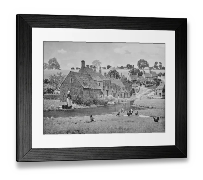 Framed Print : Antique photo of paintings: Arlington Row, Glouchestershire Framed Print : Antique photo of paintings: Arlington Row, Glouchestershire