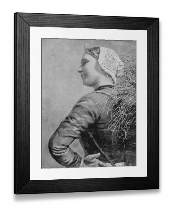 Framed Print : Antique photo of paintings: Woman Framed Print : Antique photo of paintings: Woman