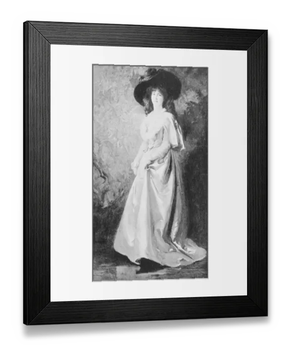 Framed Print : Antique photo of paintings: Woman Framed Print : Antique photo of paintings: Woman