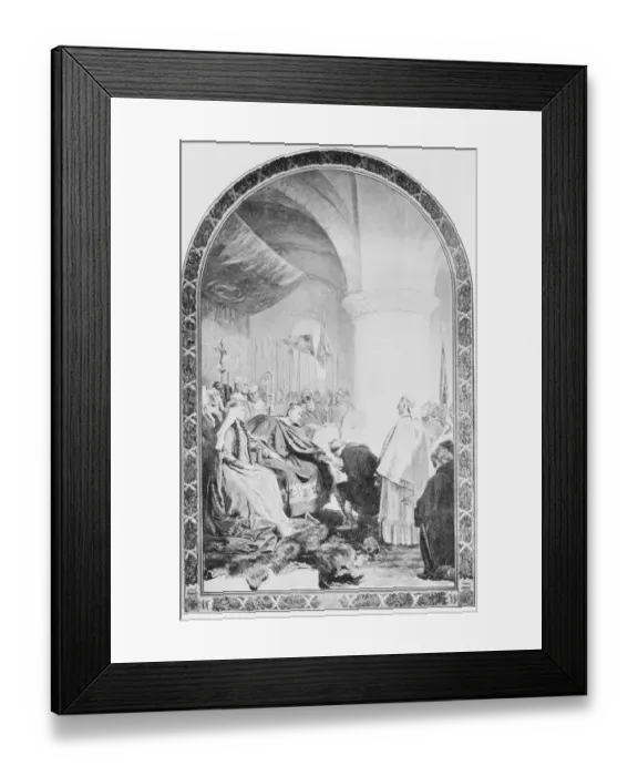 Framed Print : Antique photo of paintings: William the conqueror Framed Print : Antique photo of paintings: William the conqueror