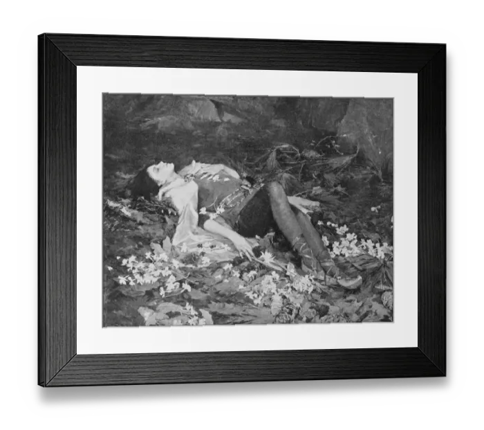 Framed Print : Antique photo of paintings: Imogen Framed Print : Antique photo of paintings: Imogen