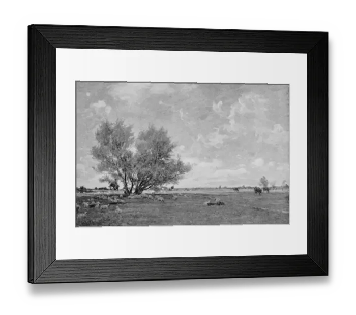 Framed Print : Antique photo of paintings: Landscape Framed Print : Antique photo of paintings: Landscape