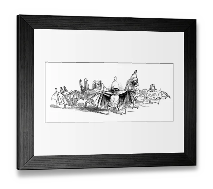 Framed Print : Humanized animals illustrations: Bats Framed Print : Humanized animals illustrations: Bats