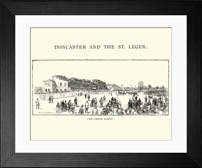 Framed Print : Grand Stand at Doncaster Racecourse, 1892 Framed Print : Grand Stand at Doncaster Racecourse, 1892