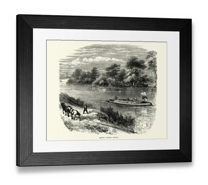 Framed Print : Magna Carta Island Framed Print : Magna Carta Island