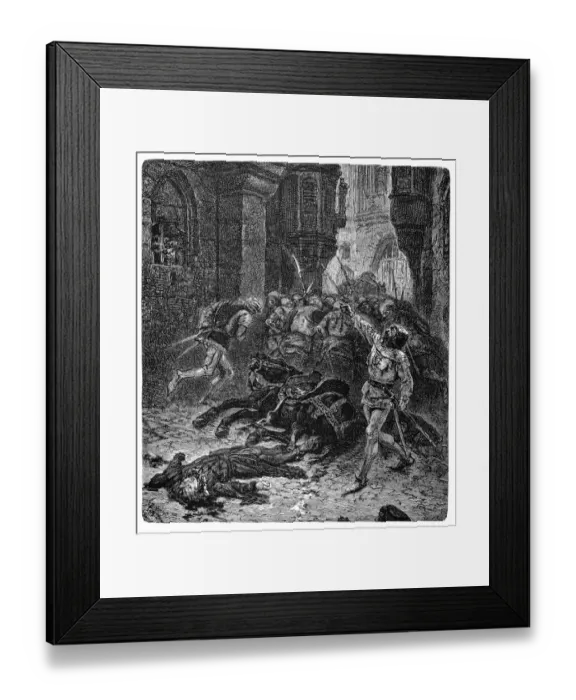 Framed Print : Louis D orleans slain Framed Print : Louis D orleans slain