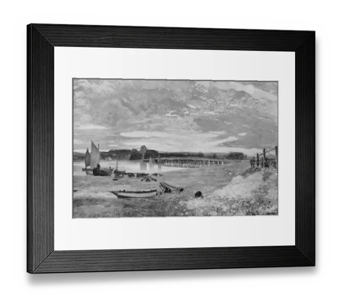 Framed Print : Antique photo of paintings: Landscape Framed Print : Antique photo of paintings: Landscape