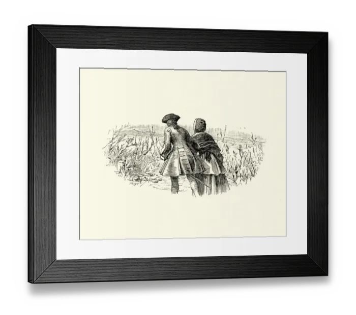 Framed Print : Manon Lescaut - Young couple walking in countryside Framed Print : Manon Lescaut - Young couple walking in countryside