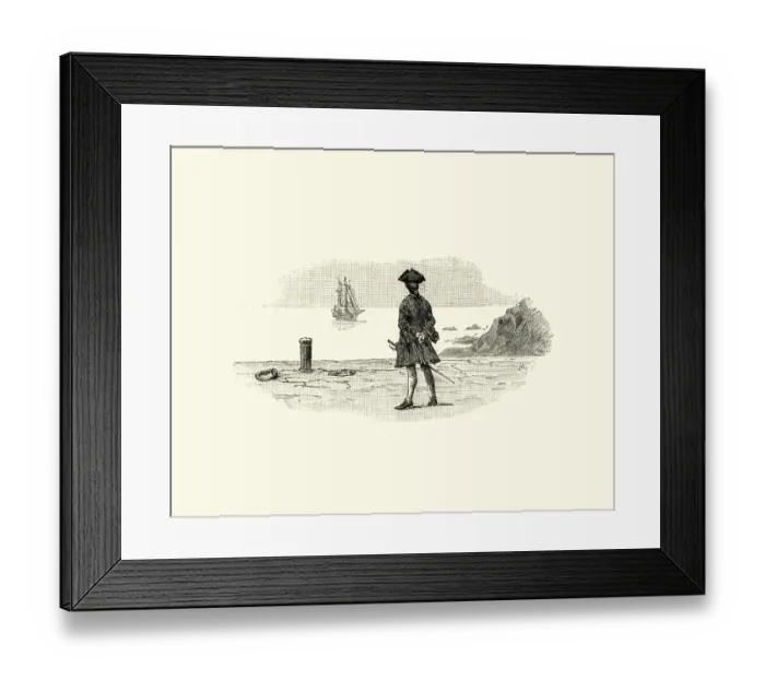 Framed Print : Manon Lescaut - Watching a ship sail away, 18th Century Framed Print : Manon Lescaut - Watching a ship sail away, 18th Century