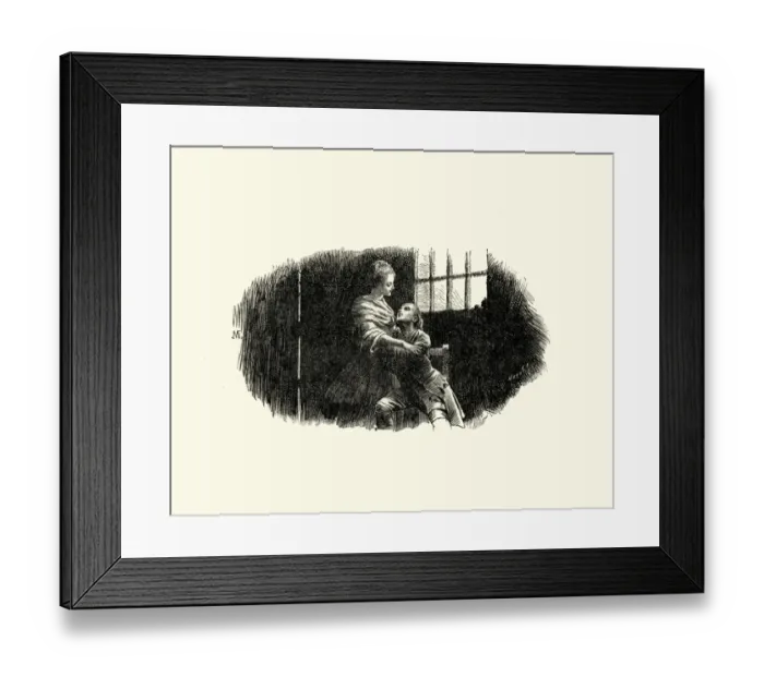 Framed Print : Manon Lescaut - Young couple in love Framed Print : Manon Lescaut - Young couple in love