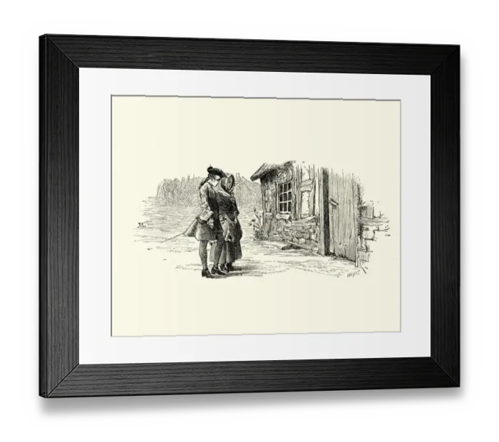 Framed Print : Manon Lescaut - Disembarking from a ship 18th Century