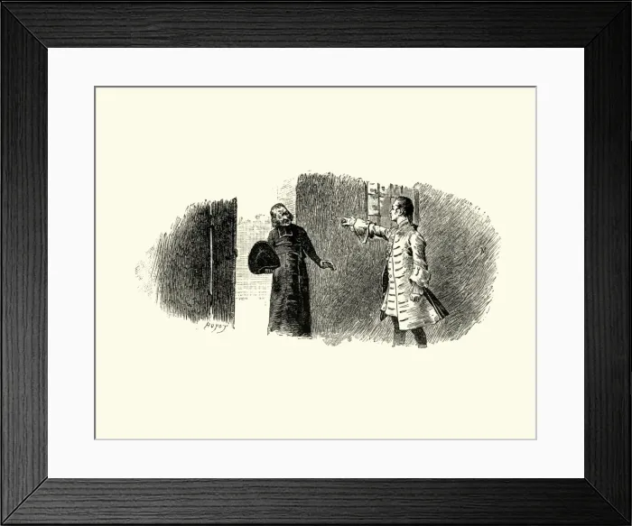 Framed Print : Manon Lescaut - Man arguing with a priest, 18th Century Framed Print : Manon Lescaut - Man arguing with a priest, 18th Century