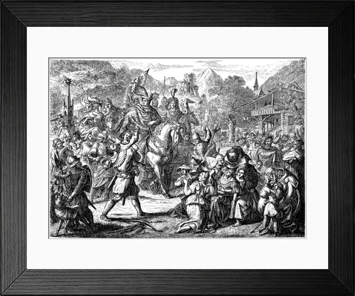 Framed Print : William Tell, hero of the Swiss legend Framed Print : William Tell, hero of the Swiss legend