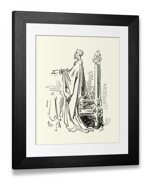 Framed Print : Don Quixote and the throne Framed Print : Don Quixote and the throne