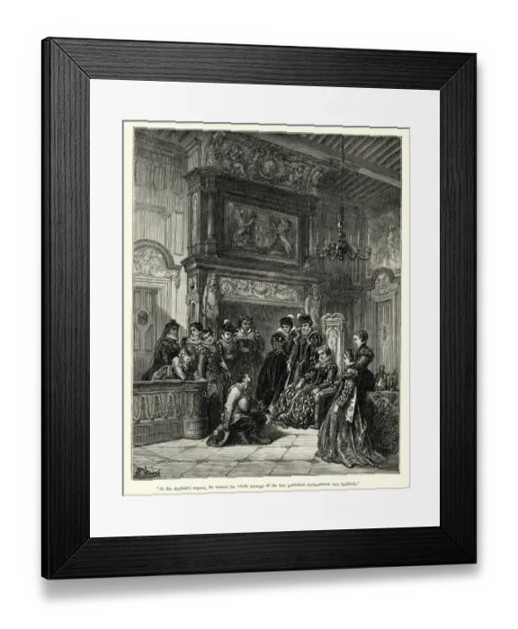 Framed Print : Don Quixote, At the Duchesss request Framed Print : Don Quixote, At the Duchesss request