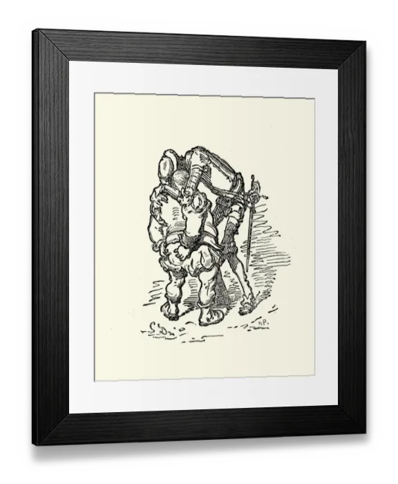 Framed Print : Don Quixote and Sancho Panza Framed Print : Don Quixote and Sancho Panza
