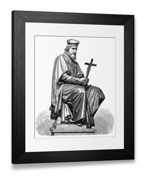 Framed Print : Portrait of Jan Hus (John Huss) Framed Print : Portrait of Jan Hus (John Huss)