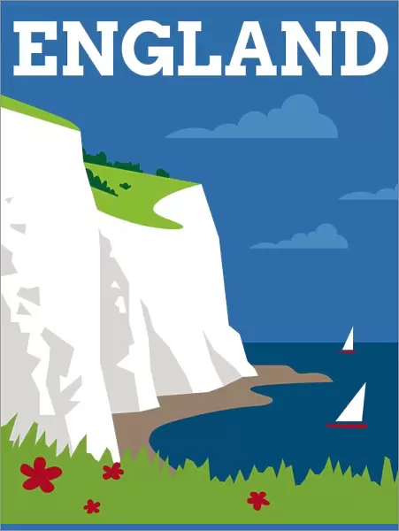 England Travel Poster
