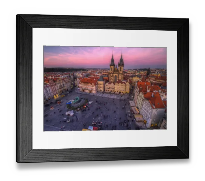 Framed Print : Sunset Prague Framed Print : Sunset Prague