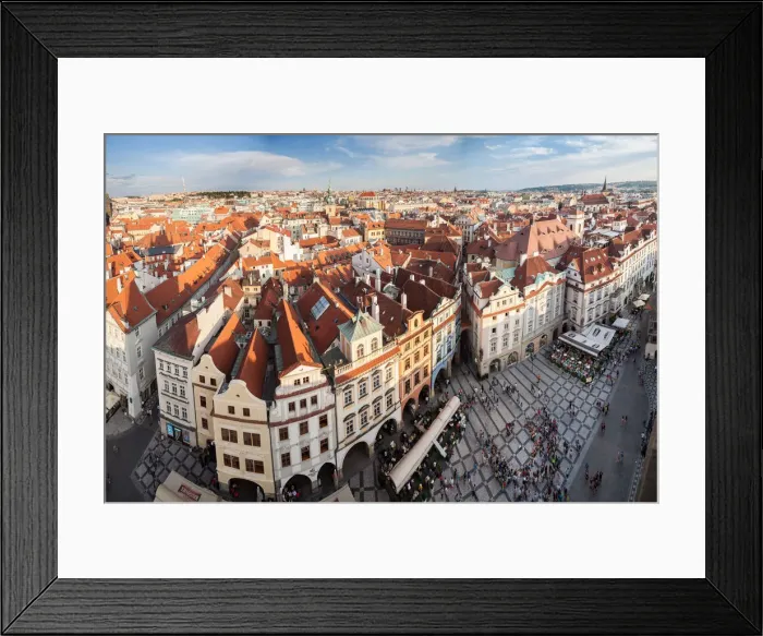 Framed Print : Rooftops in Old Town Framed Print : Rooftops in Old Town