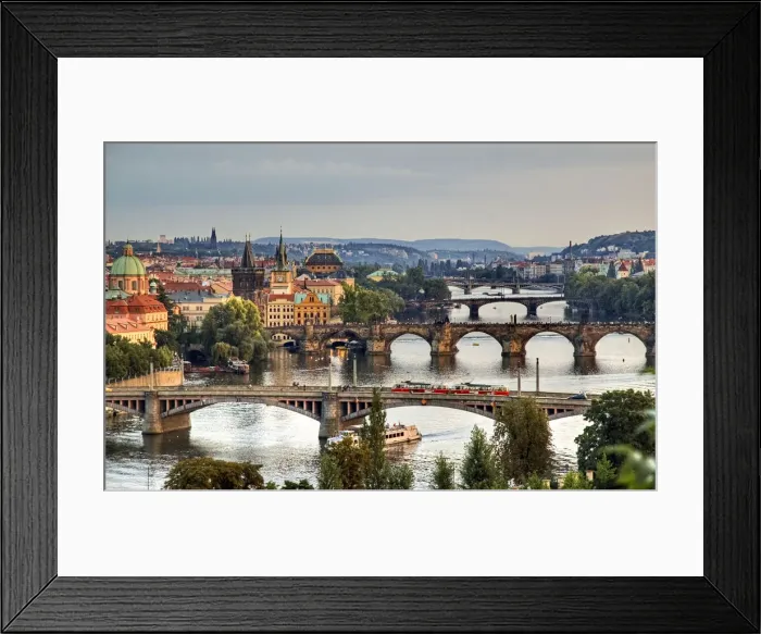 Framed Print : View from Letna to Prague city Framed Print : View from Letna to Prague city
