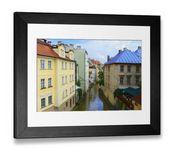 Framed Print : Kampa Island Canals, Charles Bridge, Vltava River Framed Print : Kampa Island Canals, Charles Bridge, Vltava River