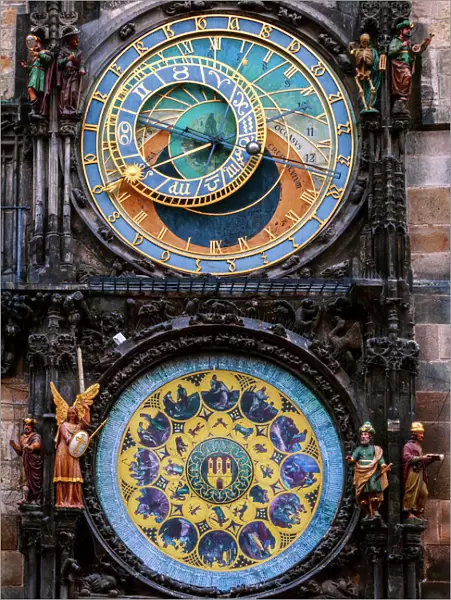 Vertical, Astronomical clock, Prague, Czechia