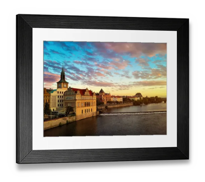 Framed Print : Sunset in Prague Framed Print : Sunset in Prague
