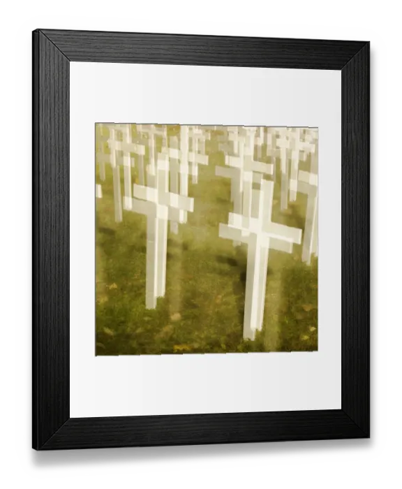 Framed Print : Remembrance Day - Crosses Blurred Framed Print : Remembrance Day - Crosses Blurred