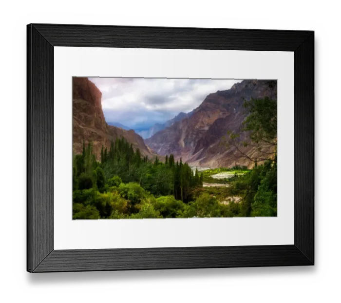 Framed Print : Wonderful Landscape view from Turtuk near Nubra Valley, Leh Ladakh, India Framed Print : Wonderful Landscape view from Turtuk near Nubra Valley, Leh Ladakh, India