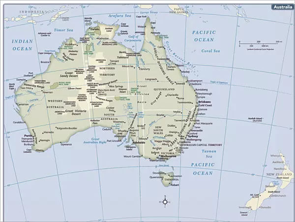 Australia country map