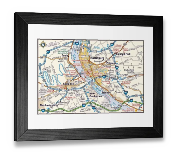 Framed Print : Reference Maps, 139265785 Framed Print : Reference Maps, 139265785
