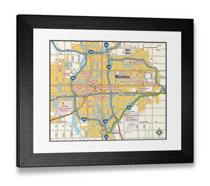 Framed Print : Reference Maps, 139265745