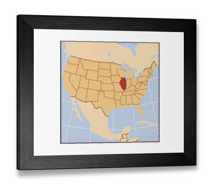 Framed Print : South Carolina reference map Framed Print : South Carolina reference map