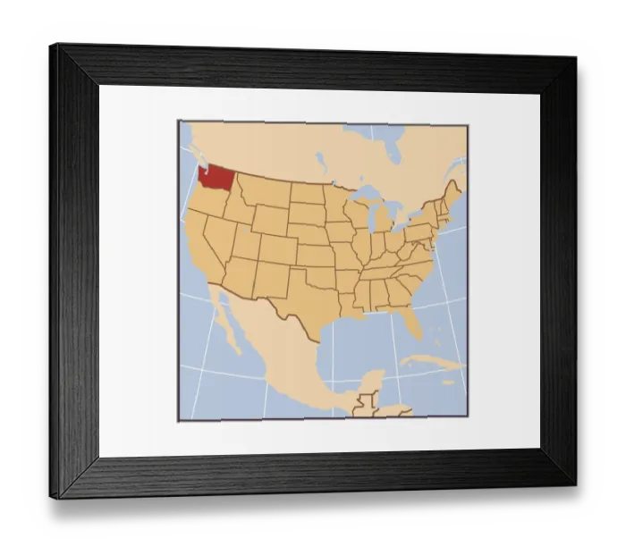 Framed Print : South Carolina reference map Framed Print : South Carolina reference map