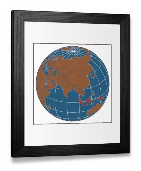 Framed Print : Afghanistan locator map Framed Print : Afghanistan locator map