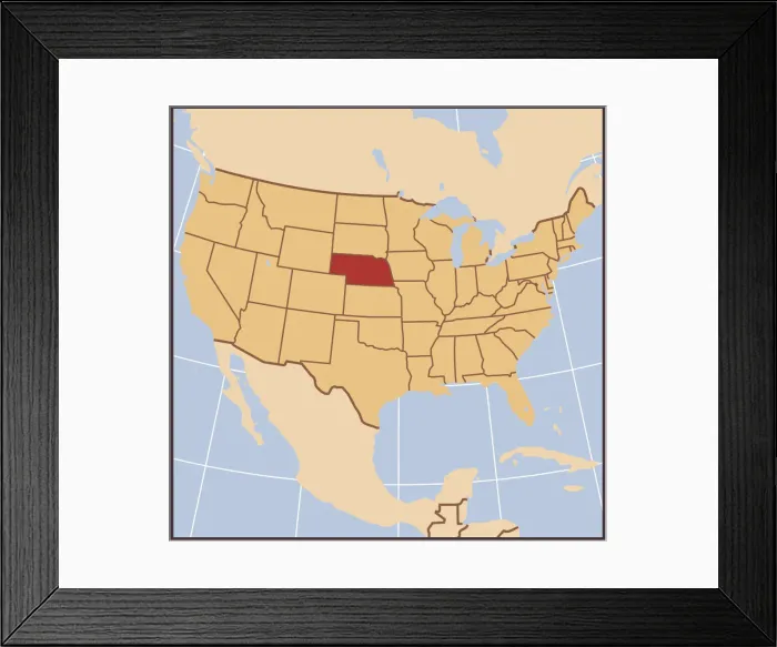 Framed Print : South Carolina reference map Framed Print : South Carolina reference map