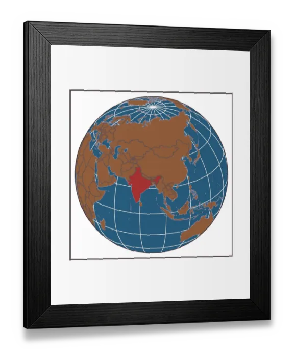 Framed Print : Afghanistan locator map Framed Print : Afghanistan locator map