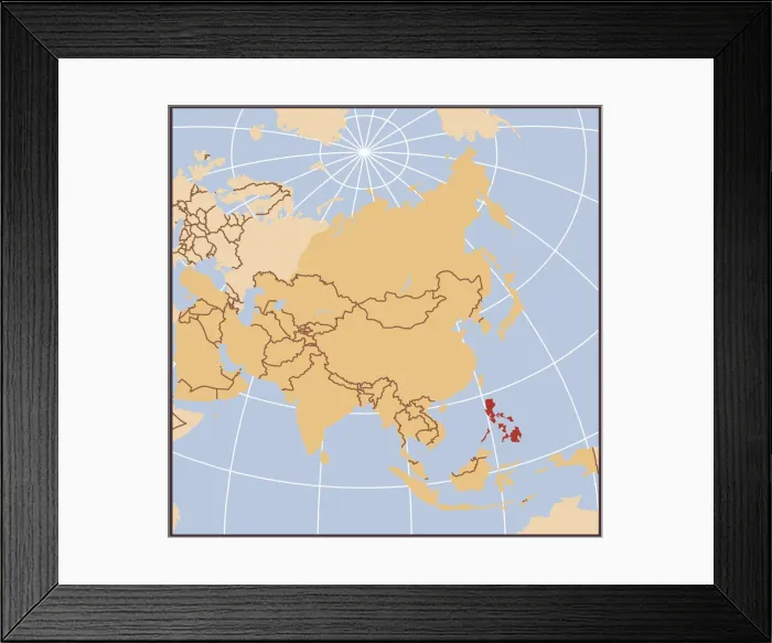 Framed Print : Myanmar (Burma) reference map Framed Print : Myanmar (Burma) reference map
