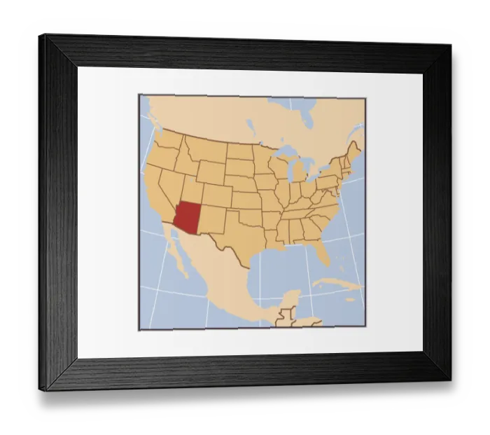 Framed Print : South Carolina reference map Framed Print : South Carolina reference map
