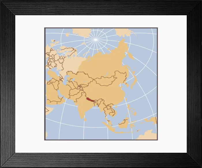 Framed Print : Myanmar (Burma) reference map Framed Print : Myanmar (Burma) reference map