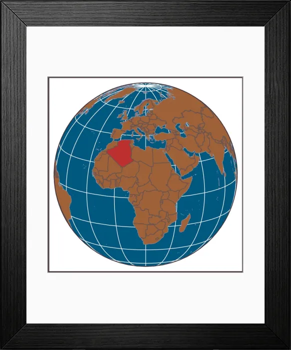 Framed Print : Democratic Republic of the Congo locator map