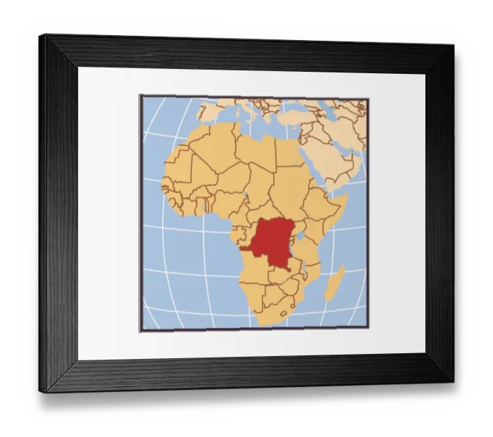 : Democratic Republic of the Congo locator map : Democratic Republic of the Congo locator map